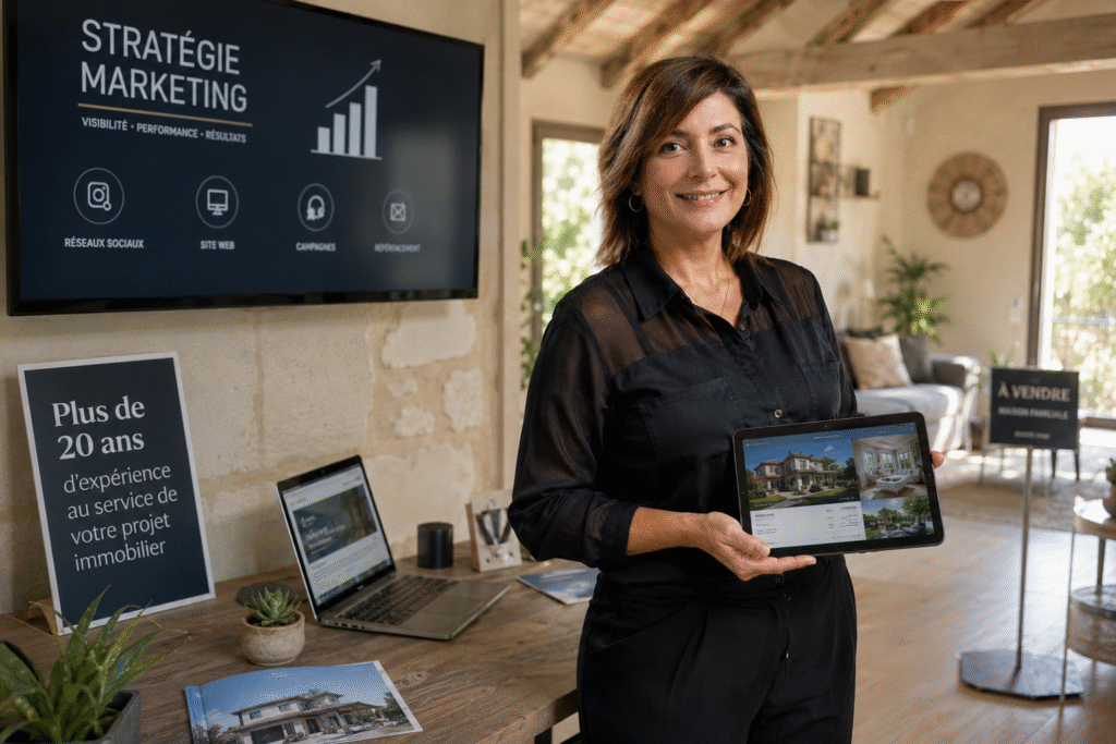 Delphine Morgant, conseillère immobilier à Saint-Martin-de-Crau — de la communication à l'immobilier