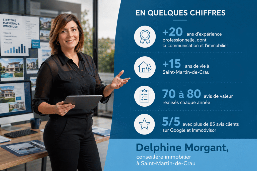 Delphine Morgant, conseillère immobilier à Saint-Martin-de-Crau — formation continue
